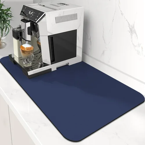 Vista 19 de Tapete de café súper absorbente para secar platos, tapete para barra de Caqui