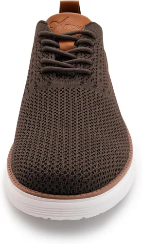 Vista 4 de Athlefit Zapatos deportivos de vestir de moda para hombre, transpirables, Oxford, zapatos para caminar casuales de negocios