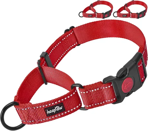 Vista 8 de haapaw Paquete de 2 collares de perro Martingale con hebilla de liberación rápida reflectantes para perros pequeños, medianos y grandes