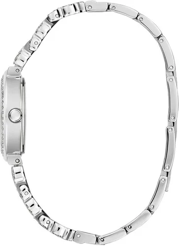 Vista 2 de GUESS Reloj para mujer de 1102in correa plateada con esfera plateada y caja plateada Tono plateado