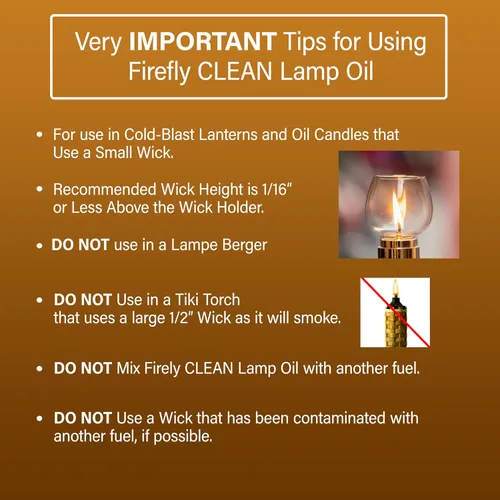 Vista 8 de Lámpara de aceite Firefly, usa combustible limpio, clean-128-c