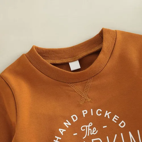 Vista 4 de Rtnnsbbfcm Ropa de Halloween para bebé niño, sudadera de calabaza, suéter sin botones, ropa de otoño e invierno