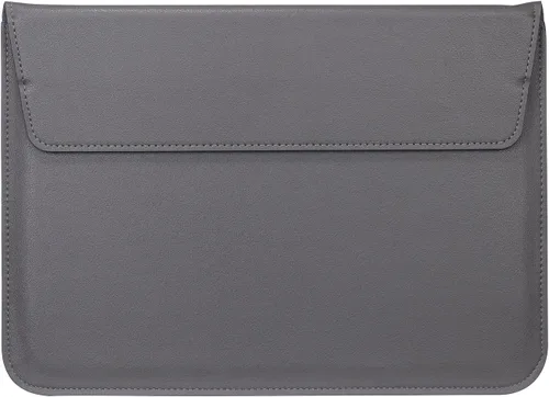 Vista 10 de 13-13.6" Brown Leather Laptop Sleeve with Stand Function for Commute