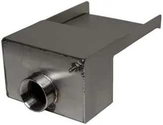 Vista 3 de Zanardi 8" Open parte superior Cascada Spillway Scupper para Características del agua, piscinas, Fountains – Acero inoxidable, 8