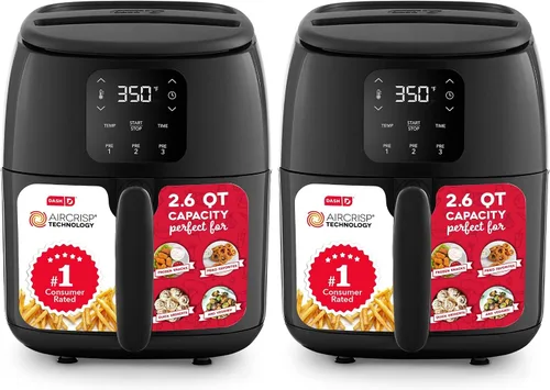 Vista 3 de Dash Tasti-Crisp - Freidora de aire digital, 2.6 cuartos de galón