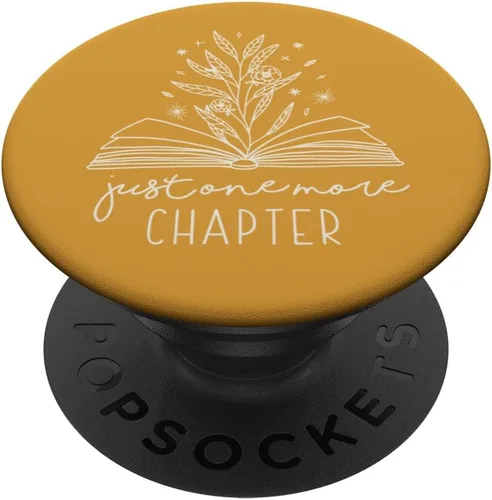 Vista 6 de Just One More Chapter - PopSockets MagSafe PopGrip para iPhone para amantes de los libros florales