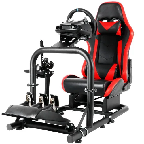Vista 8 de Dardoo Racing Simulator Cockpit with Seat Compatible with Logitech G29 G920 G923 Support Thrustmaster, Fanatec Fits Xbox Playstation PC platforms