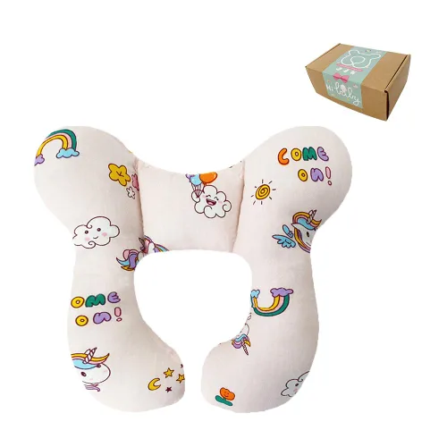 Vista 12 de Almohada para reposacabezas de bebé para cochecito de bebé, almohadas de apoyo para el cuello de dibujos animados para bebés, cojín de protección