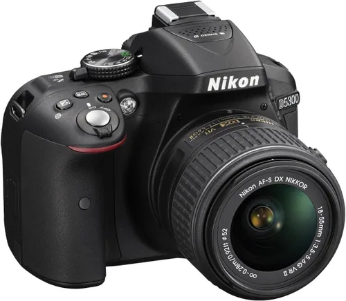 Vista 4 de Nikon D5300 24.2 MP CMOS Digital SLR con lente de zoom Auto enfoque S DX NIKKOR 18-55 mm f/3.5-5.6 G ED VR (Negro)