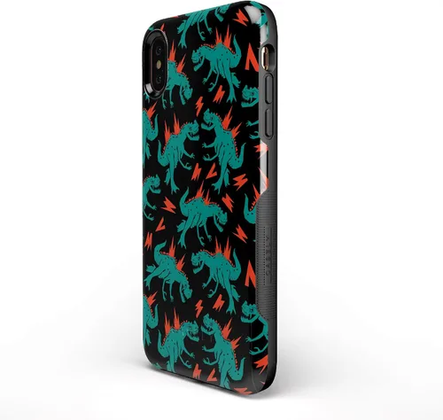 Vista 95 de Casely Funda para iPhone Xs Max Funda con estampado de festival (solo buenas vibraciones)