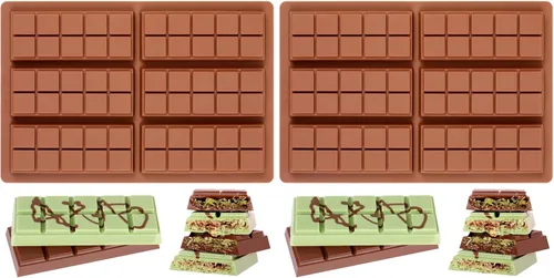 Vista 21 de Moldes de silicona para bombas de chocolate caliente de 24 agujeros, 2 paquetes de mini moldes de semiesfera de 1 pulgada de media esfera para hacer