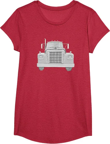 Vista 42 de Camiseta clásica de camión pesado International Harvester IH Loadstar, Negro, S