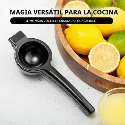 Vista 6 de Zulay - Exprimidor de limón de metal de alta calidad, exprimidor de cítricos, prensa manual para extraer la mayor cantidad de jugo posible