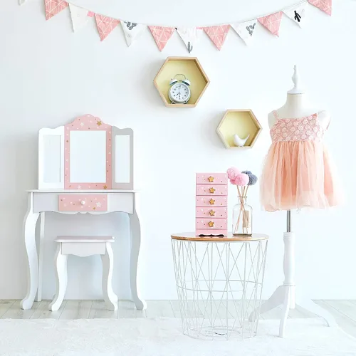 Vista 6 de Teamson Kids TD-12884A Fashion Star Prints Renee Joyero, RosaBlancoOro