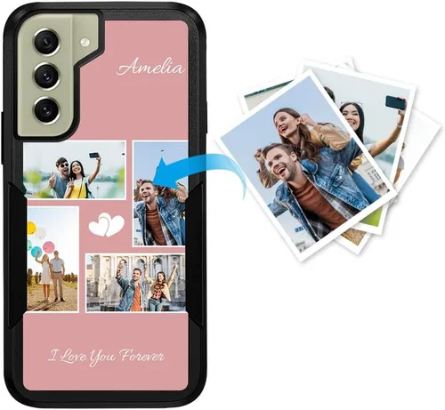 Vista 118 de Funda de teléfono personalizada para Galaxy S20 FE 5G, funda para teléfono multifoto, funda protectora resistente de doble capa a prueba de golpes