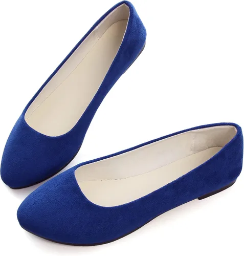 Vista 4 de Zapatos planos para mujer, cómodos, estilo puntiagudo, de Dear Time