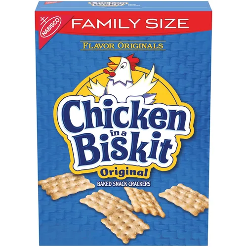 Vista 23 de Chicken in a Biskit Galletas horneadas originales, aperitivos a granel, 6 cajas de 7.5 onzas