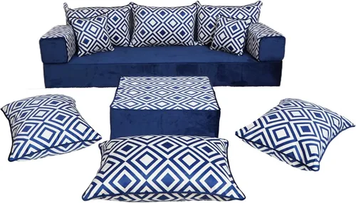 Vista 12 de arabicsofa Sofá de piso turco hecho a mano con almohadas de respaldo, cojines de piso árabes Diwan para sala de estar Negro