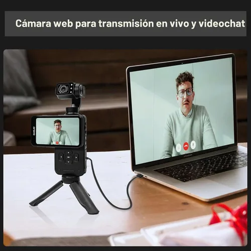 Vista 5 de ORDRO Videocámara de bolsillo M5, videocámara de video 4K 60FPS de estabilización de 3 ejes, cámara de bolsillo de visión nocturna IR para vlogging