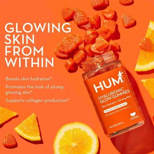 Vista 12 de HUM Gomitas Hyaluronic Glow con ácido hialurónico, vitamina C, mandarina