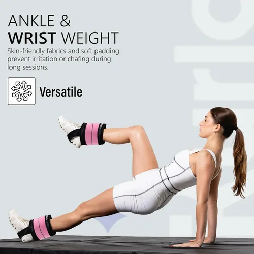 Vista 8 de Ankle & Wrist Weights - 8/16/20/30 lbs Pair (4-15lbs - Each) Dual Adjustable Secure Strap System, Patented Design, Ideal for Home Workouts