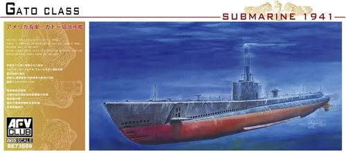 Vista 2 de USS Gato Clase Submarino 1941 1-350 AFV Club Juguete