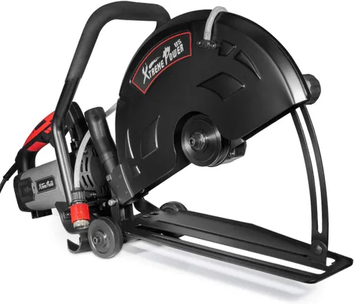 Vista 3 de XtremepowerUS 3200W Sierra Circular Demo de Corte de Disco Eléctrico para Concreto Húmedo/Seco con Rodillo de Guía de Corte de 40 cm