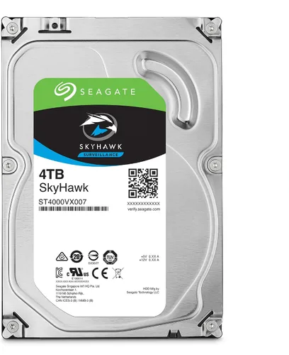Vista 2 de SEAGATE ST4000VX007 Skyhawk 4TB Vigilancia Duro SATA 6Gb/s 64MB caché 3.5 pulgadas Unidad interna Embalaje libre de frustración (ST4000VXZ07) Disco