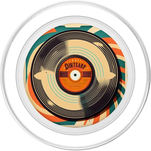 Vista 2 de Disco de vinilo LP vintage para fanáticos de la música retro, graban PopSockets MagSafe PopGrip para iPhone