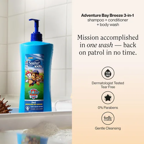 Vista 2 de Champú y acondicionador Suave Kids 2 en 1, mango puramente impresionante