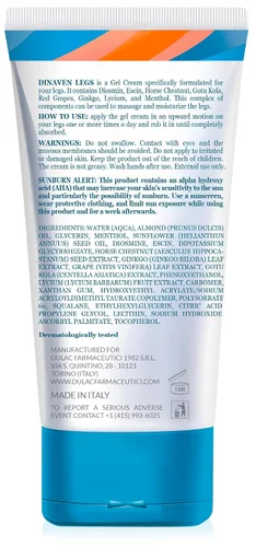 Vista 2 de Dulac - Dinaven Legs, Crema de gel refrescante para el cuidado diario