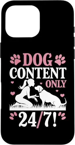Vista 19 de Dog Content Only 24 7 Dog Mom Puppy Lover Hearts Case for iPhone 17
