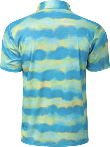 Vista 8 de TAPULCO Camisetas tipo polo de secado rápido para hombre, diseño de camuflaje, atléticas, ligeras, transpirables, casuales, para golf