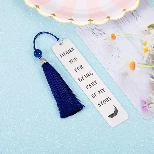 Vista 3 de Marcapáginas inspirador con borla para profesores, mujeres, hombres, graduación, cumpleaños, regalo de agradecimiento para profesores, estudiantes