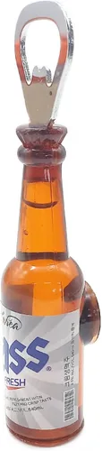 Vista 13 de Abridor de botellas de cerveza de acrílico creativo Forma de taza de cerveza Abrebotellas Accesorios de cocina Refrigerador (B)