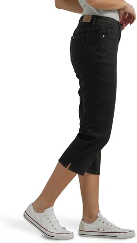 Vista 2 de Lee Legendary - Jeans capri de tiro medio de 21 pulgadas para mujer