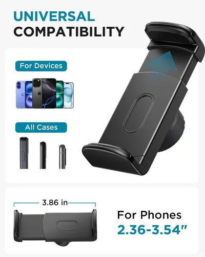 Vista 6 de InnoGear Soporte de micrófono para teléfono, abrazadera de montaje flexible de cuello de cisne para micrófono, tubos, tubos, accesorios de música