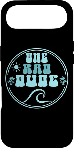 Vista 27 de One Rad Dude 1st Birthday Surf Beach Groovy Case for iPhone 17