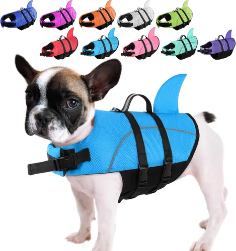 Vista 33 de Queenmore Chaleco Salvavidas para Perros Pequeños XXS, Chalecos Salvavidas para Cachorros para Perros Pequeños, Chaleco Salvavidas para Perros