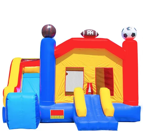 Vista 3 de Casa de despedida inflable de alta calidad y grado comercial 100 %, inflable solo para deportes PVC