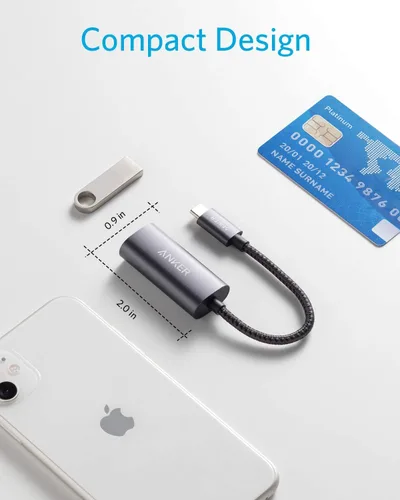 Vista 6 de Anker Adaptador USB C 3.0 a Ethernet, concentrador de red portátil de 1 Gigabit, 10/100/1000 Mbps, para MacBook Pro, iPad Pro 2019/2018, ChromeBook