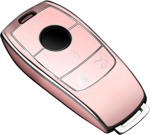 Vista 4 de Tukellen para Mercedes Benz Funda para llavero, Protector de llave de TPU suave especial compatible con 2017-2021 Clase E 2018-2021 Clase S Negro