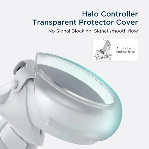Vista 8 de KIWI design Accesorios de soporte de realidad virtual y accesorios de cubierta de agarraderas de controlador compatibles con Quest 2