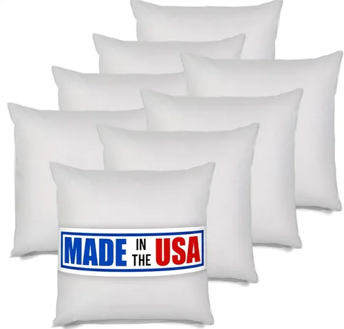 Vista 13 de MSD Relleno de almohada de 16 x 16 pulgadas, hipoalergénico, forma cuadrada, relleno estándar de poliéster blanco, relleno de almohada europea