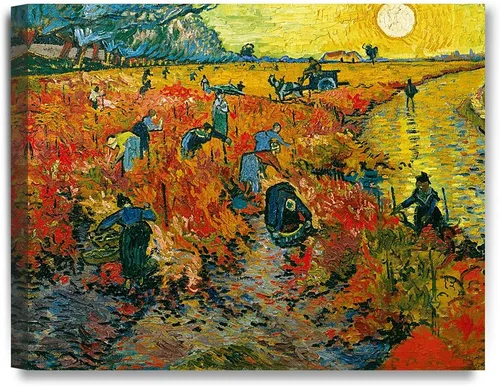 Vista 8 de Serie de pinturas de Vincent Van Gogh (favoritos). Reproducción de arte clásico de Van Gogh, impreso en lienzo, Algodón, Almond Blossom, 16x20