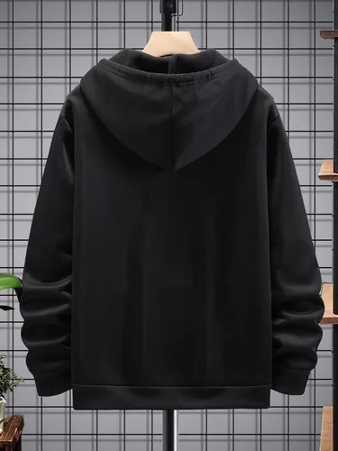 Vista 5 de SOLY HUX Sudadera de manga larga con capucha y estampado floral para hombre