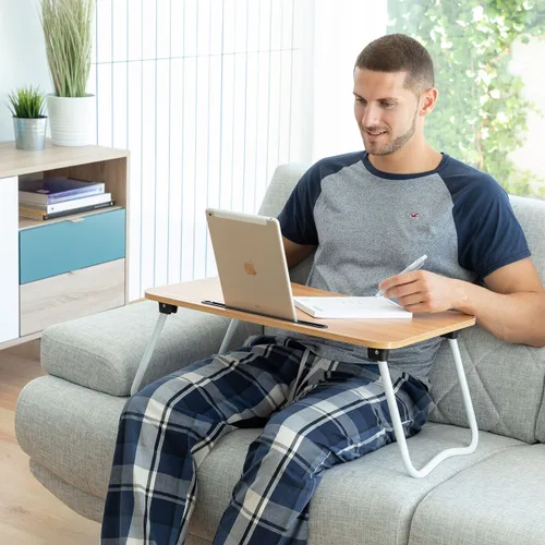 Vista 3 de Mesa Plegable Auxiliar Multiuso Muvisk InnovaGoods