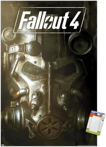 Vista 12 de Trends International Fallout 4 - Póster de pared de arte clave, 22.4 pulgadas de largo x 14.7 pulgadas, versión enmarcada en madera de granero