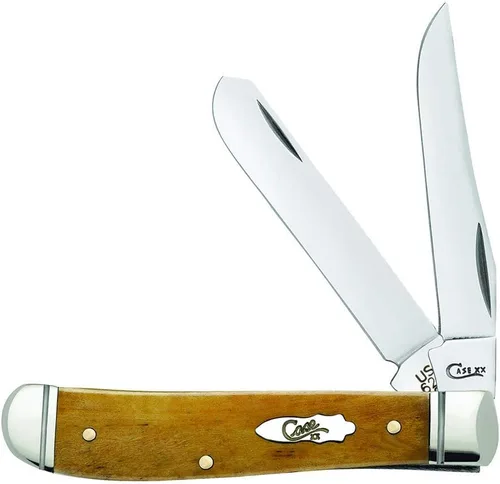 Vista 11 de Case XX WR - Navaja de bolsillo Mini Trapper de hueso ámbar, artículo #013 - (6207 SS) - Longitud cerrada: 3 1/2 pulgadas