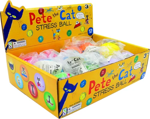 Vista 4 de Raymond Geddes Pete the Cat - Juego de juguetes antiestrés (12 unidades)